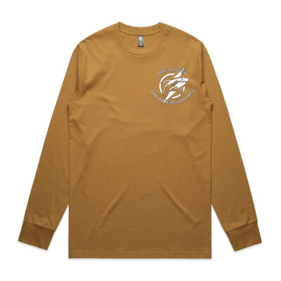 Men's Long Sleeve white logo Thumbnail